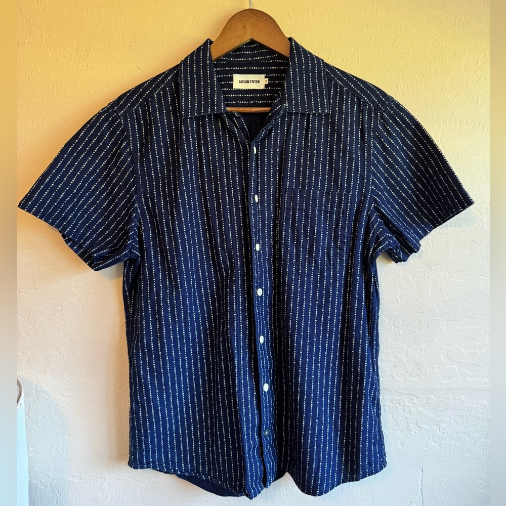 The Short Sleeve Hawthorn in Indigo Moon-phase - Size 38